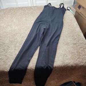 NUX Active Willow Bodysuit Black Recycled Nylon Jumpsuit P0708 Small NWT